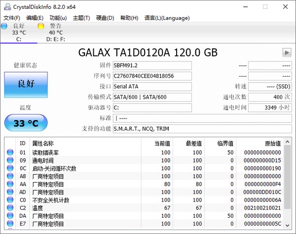 CrystalDiskInfo°ɫ